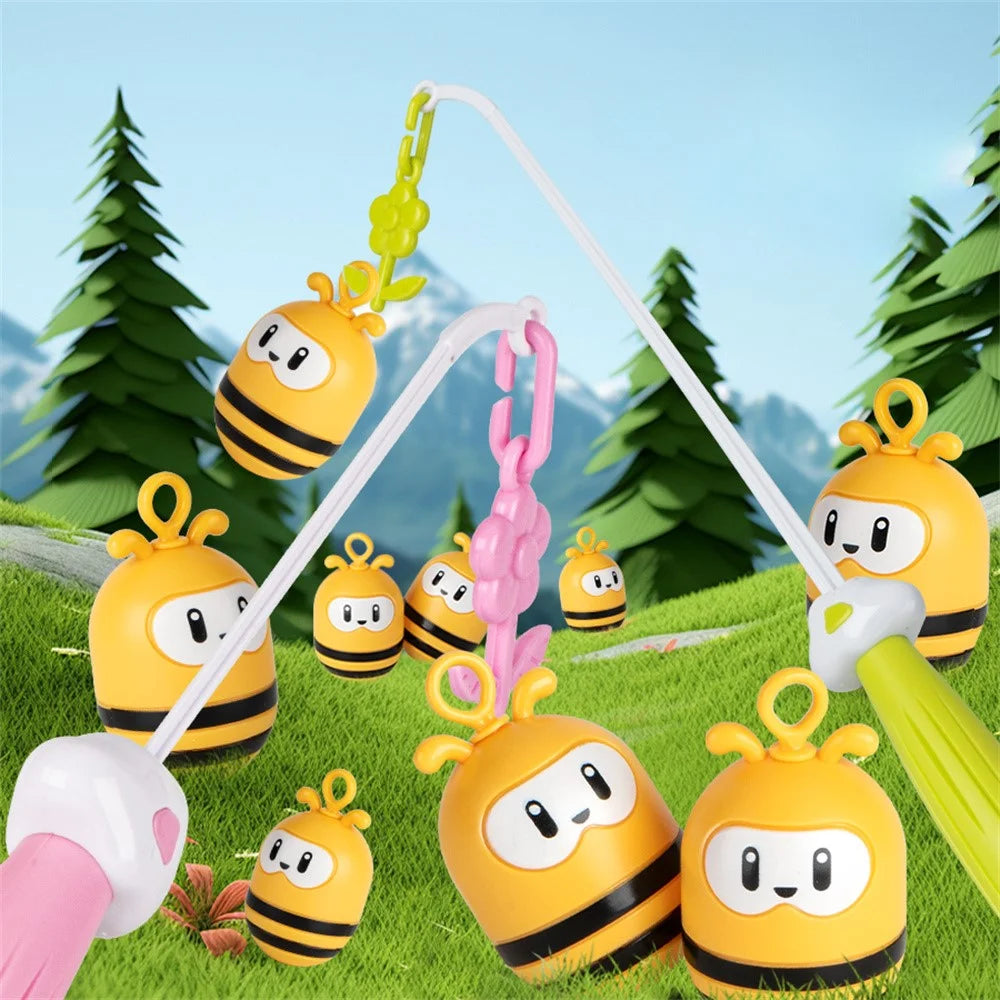 JX9801A Children's Bee Tumbler Fishing Set Parent Child Interactive Game, Puzzle and Early Education - 3