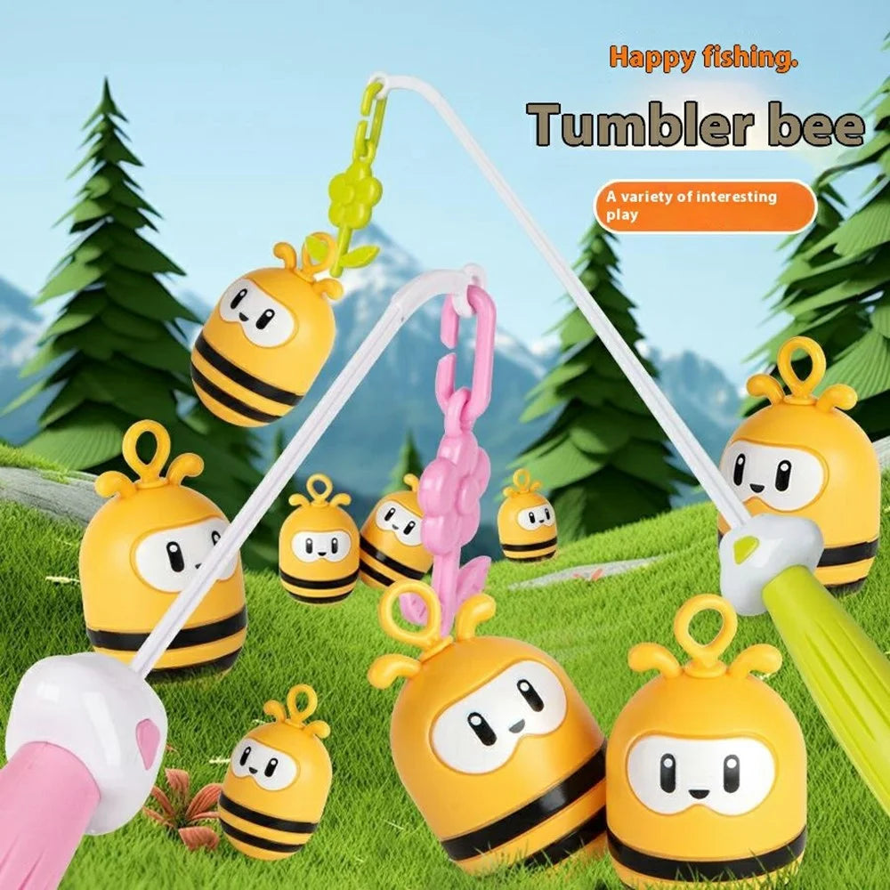 JX9801B Bee Tumbler Fishing Toys Children's Bee Fishing Fun Set Interactive Game Puzzle Toy - 2