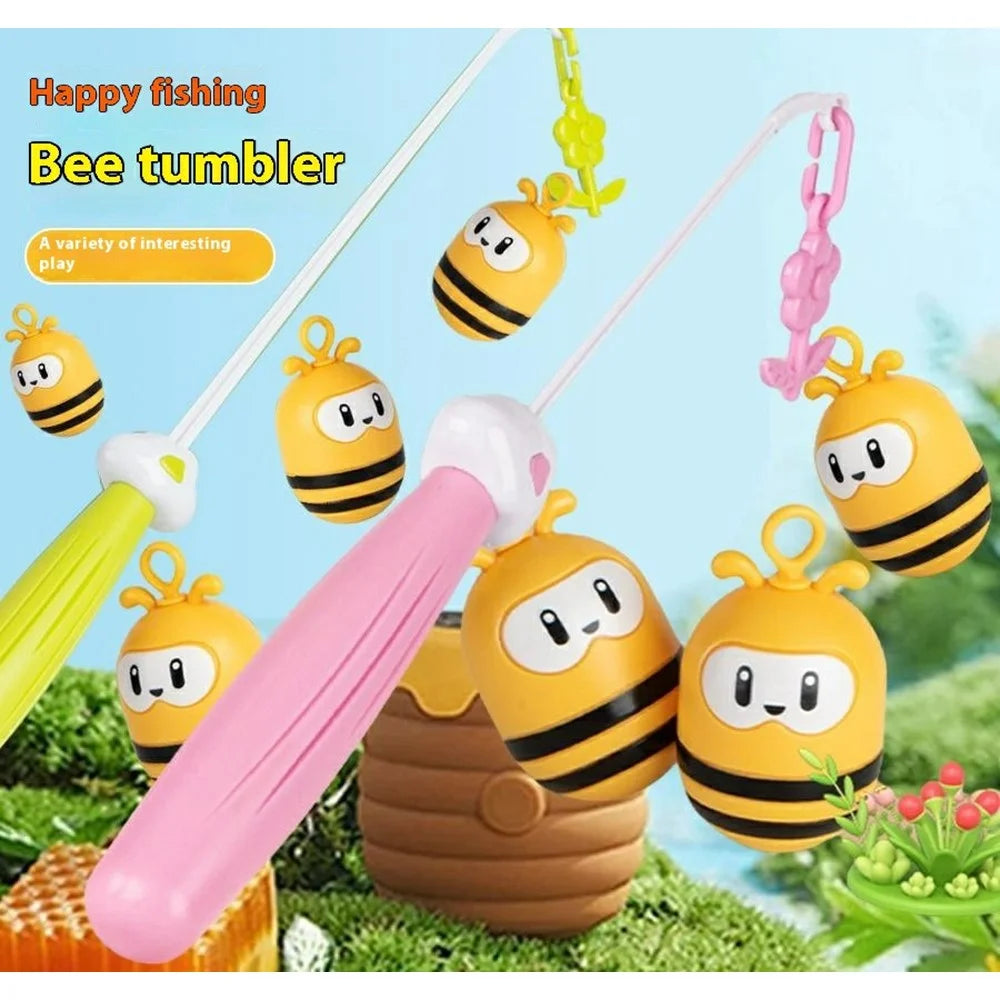 JX9801B Bee Tumbler Fishing Toys Children's Bee Fishing Fun Set Interactive Game Puzzle Toy - 3