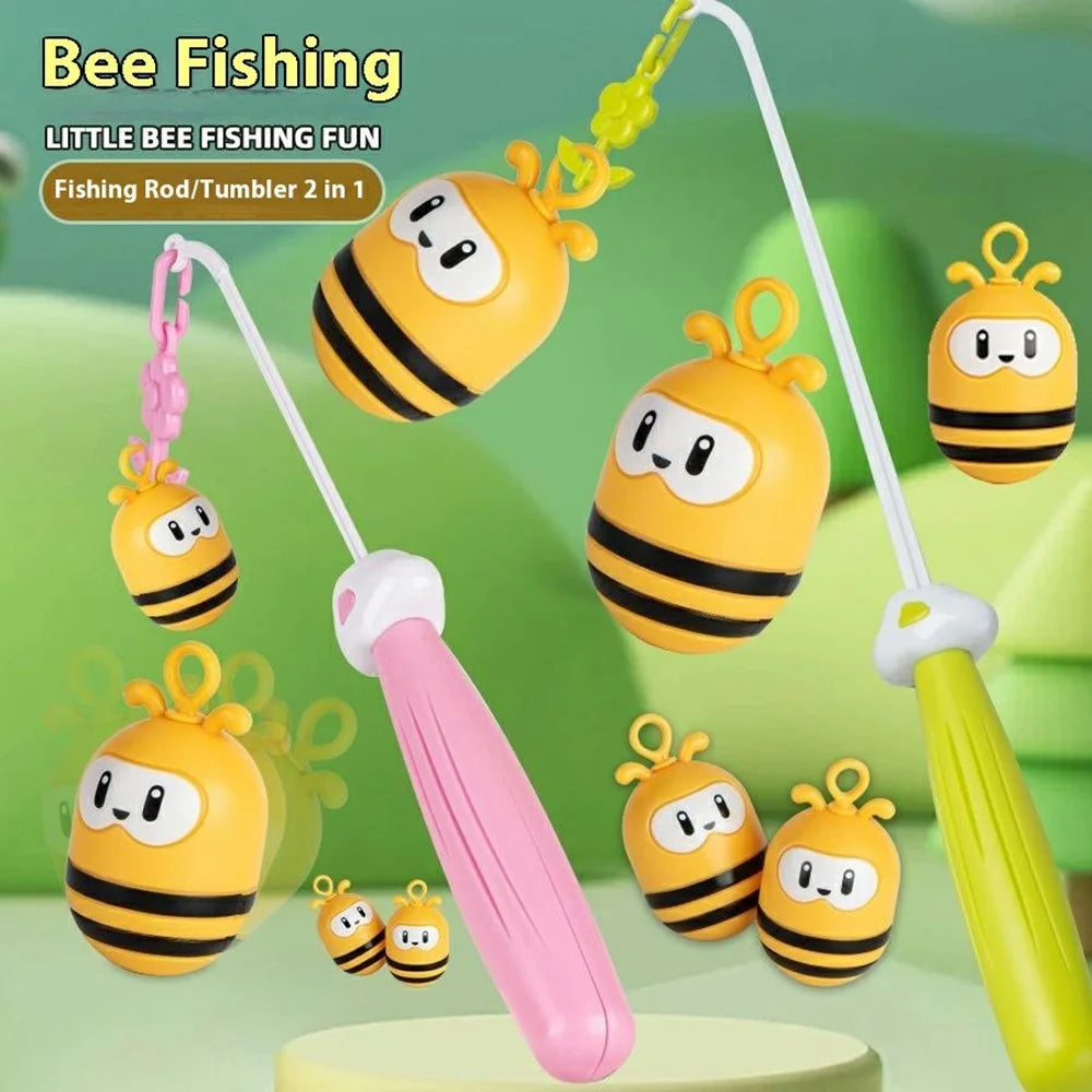 JX9801B Bee Tumbler Fishing Toys Children's Bee Fishing Fun Set Interactive Game Puzzle Toy - 4