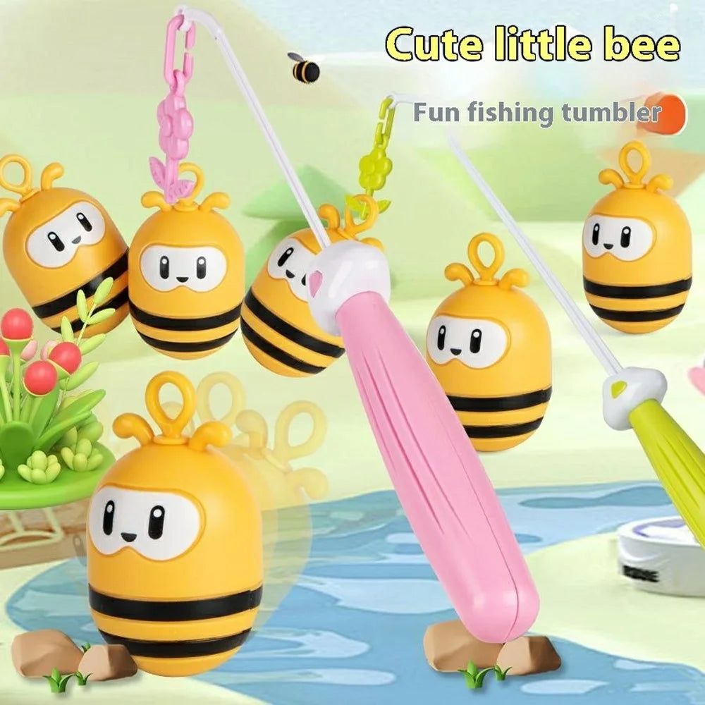 JX9801B Bee Tumbler Fishing Toys Children's Bee Fishing Fun Set Interactive Game Puzzle Toy - 5