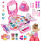 ZR-45C Children's Makeup Toy Kit Gift Pretend Play Cosmetics Set with Storage Carrying Case - 1