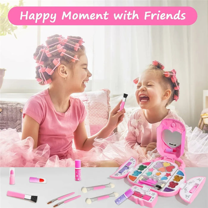 ZR-45C Children's Makeup Toy Kit Gift Pretend Play Cosmetics Set with Storage Carrying Case - 3