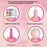 Children Pretend Play Makeup Set 11Pcs Cosmetics Kit Toy Role Play Beauty Accessories - Pink - 6
