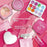 Children Pretend Play Makeup Set 11Pcs Cosmetics Kit Toy Role Play Beauty Accessories - Pink - 7