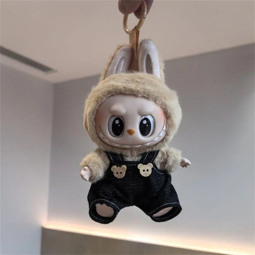 Doll Clothes Dolls Overalls for 17cm 1st  /  2nd  /  3rd Generation Vinyl Figures Outfit (No Doll) - Black - 1