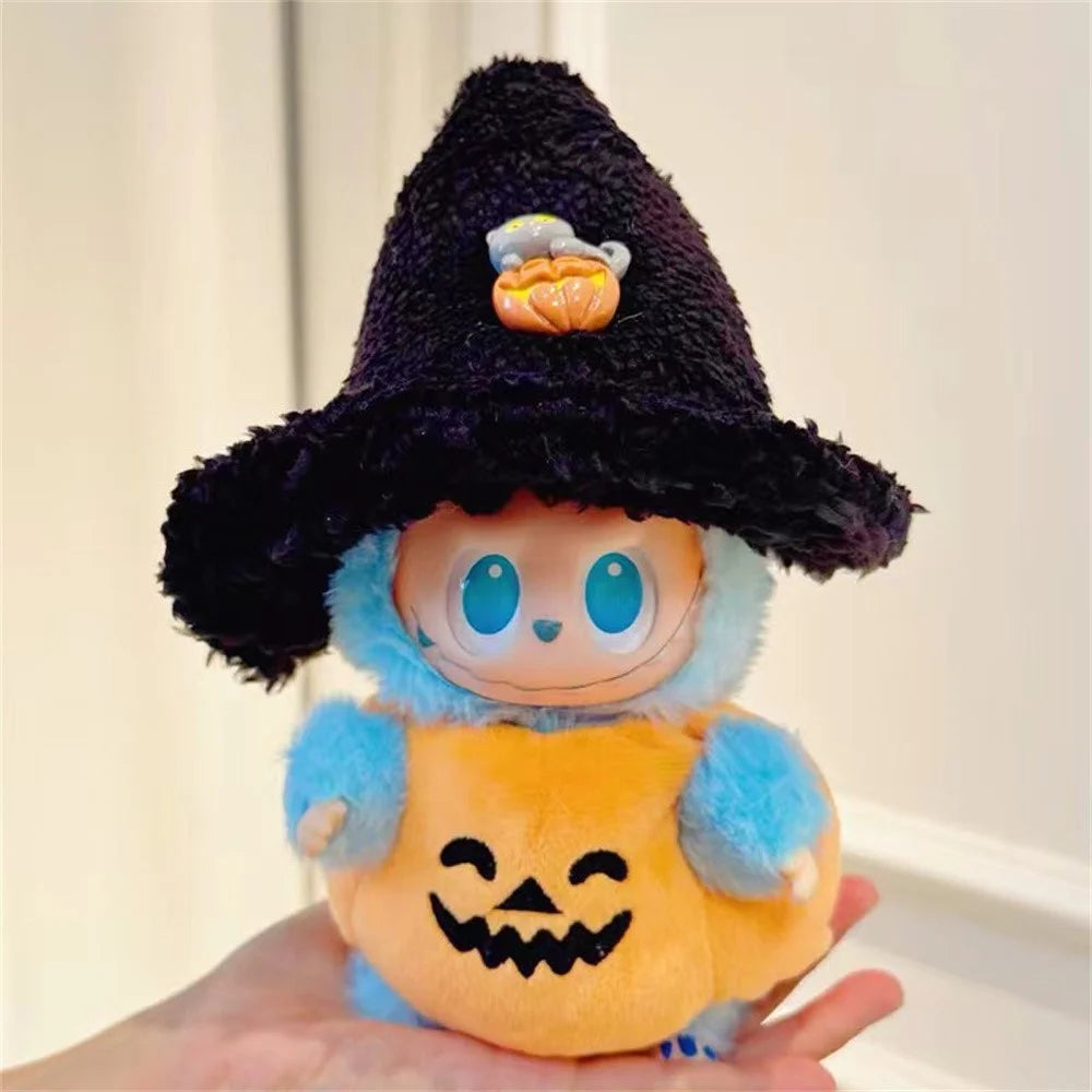 Doll Clothes Halloween Pumpkin Costume with Hat Accessory for 17cm 1st / 2nd / 3rd Figures (No Doll) - Black - 2