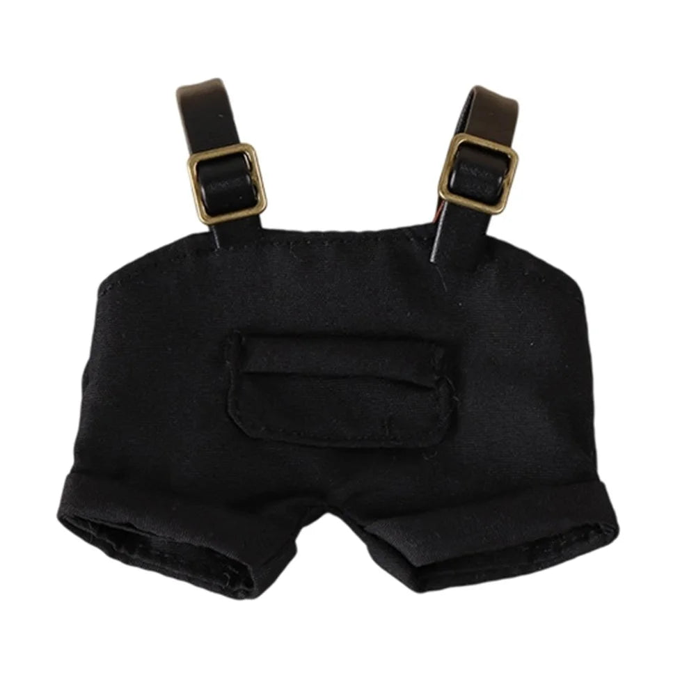Overalls for 17cm Figures Replacement Outfit Doll Accessory (No Doll) - Black - 1