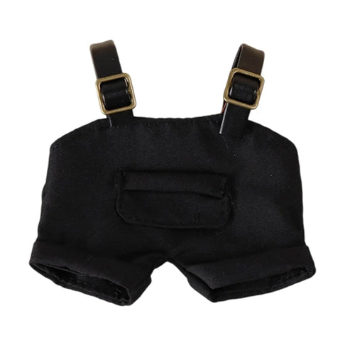 Overalls for 17cm Figures Replacement Outfit Doll Accessory (No Doll) - Black - 1