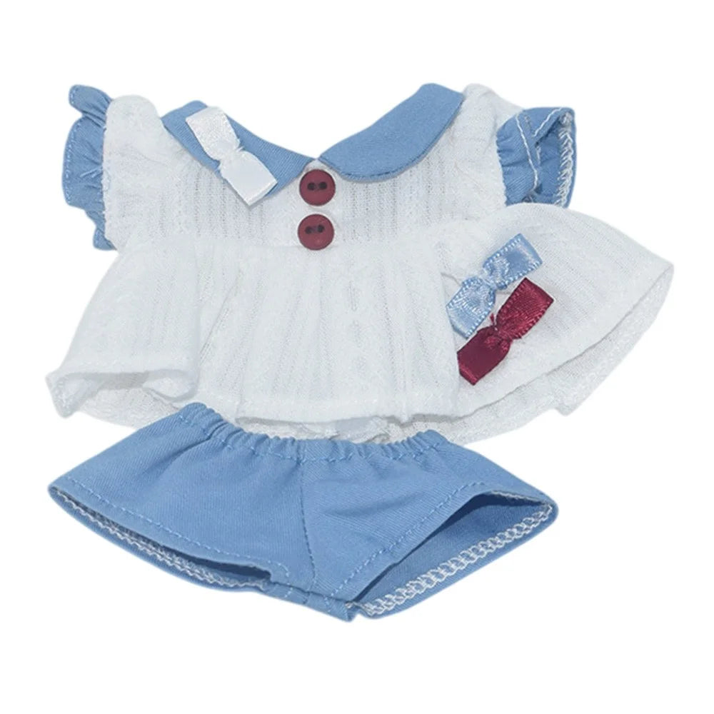 Plush Doll Clothes Outfit Dress Set for 17cm Figures (No Doll) - 1