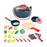 7718 28Pcs Children Play Kitchen Set Pretend Cooking Toy with Light / Sound Effects Educational Learning Toy - Blue - 2