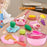 7718 28Pcs Children Play Kitchen Set Pretend Cooking Toy with Light / Sound Effects Educational Learning Toy - Blue - 5