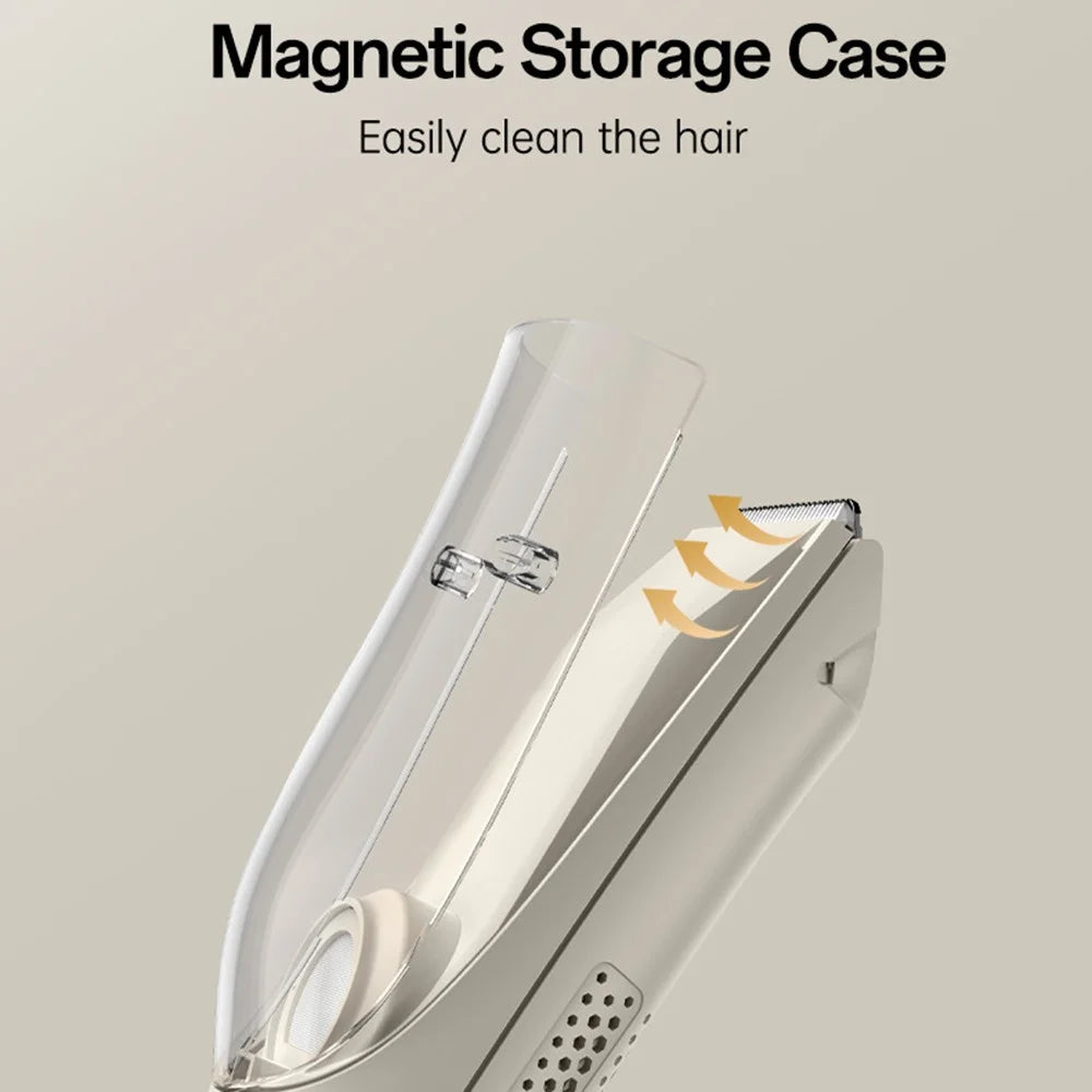YESIDO MG19 For Children Hair Clipper with Smart Digital Display Cool Ceramic Blade 2 Speed Mode Hair Trimmer - White - 6