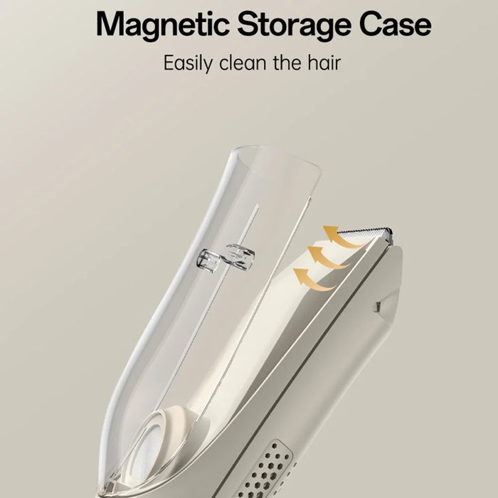 YESIDO MG19 For Children Hair Clipper with Smart Digital Display Cool Ceramic Blade 2 Speed Mode Hair Trimmer - White - 6