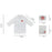 Kid Doctor Cosplay Nurse Costume Set V Neck Medical Surgical Outfit with Hat Children Party Clothes, Size: 110cm - White - 5