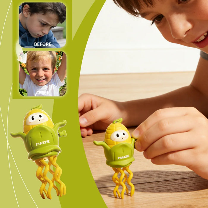 DOWMOO Dancing Corn Octopus Toy Relieve Stress Wind Up Toy for Children No Battery Required - 5