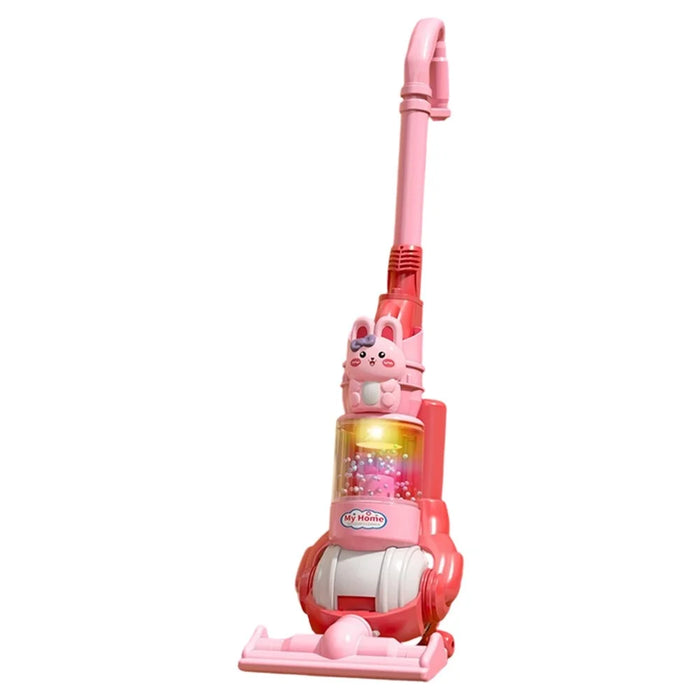 Cartoon Animal Cleaner Electric Vacuum Cleaner Toy with Music Light Kids Role Play Pretend Play Toy - Rabbit - 1
