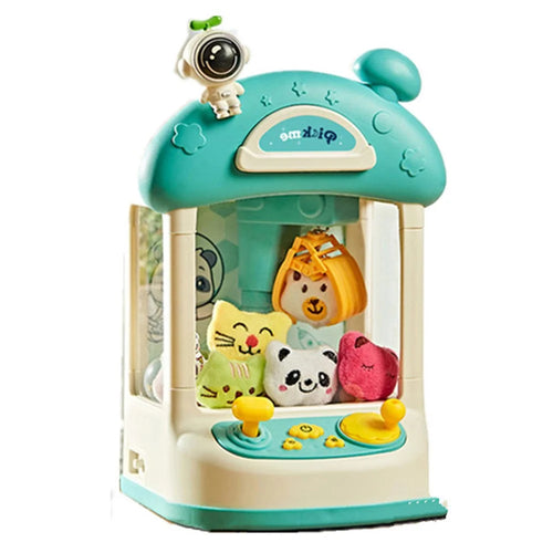 SJL6739 Claw Machine for Kids Spaceman Capsule Claw Game Prizes Toy 2 Power Supply Modes - Green - 1