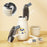 U-Shape 4-in-1 Multifunctional Cup Lid Brush Crevice Cleaning Brush Portable Feeding Bottle Brush - Black - 4