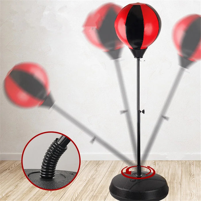 YY789-10A Punching Bag with Stand for Kids Adjustable Boxing Bag Punching Ball Set with Boxing Gloves - 2