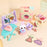 Cute Cartoon Rabbit Plastic Simulation Electric Appliance Kids Pretend Play Home Appliance Toy Set - Washing Machine - 2