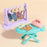 Cute Cartoon Rabbit Plastic Simulation Electric Appliance Kids Pretend Play Home Appliance Toy Set - Washing Machine - 6