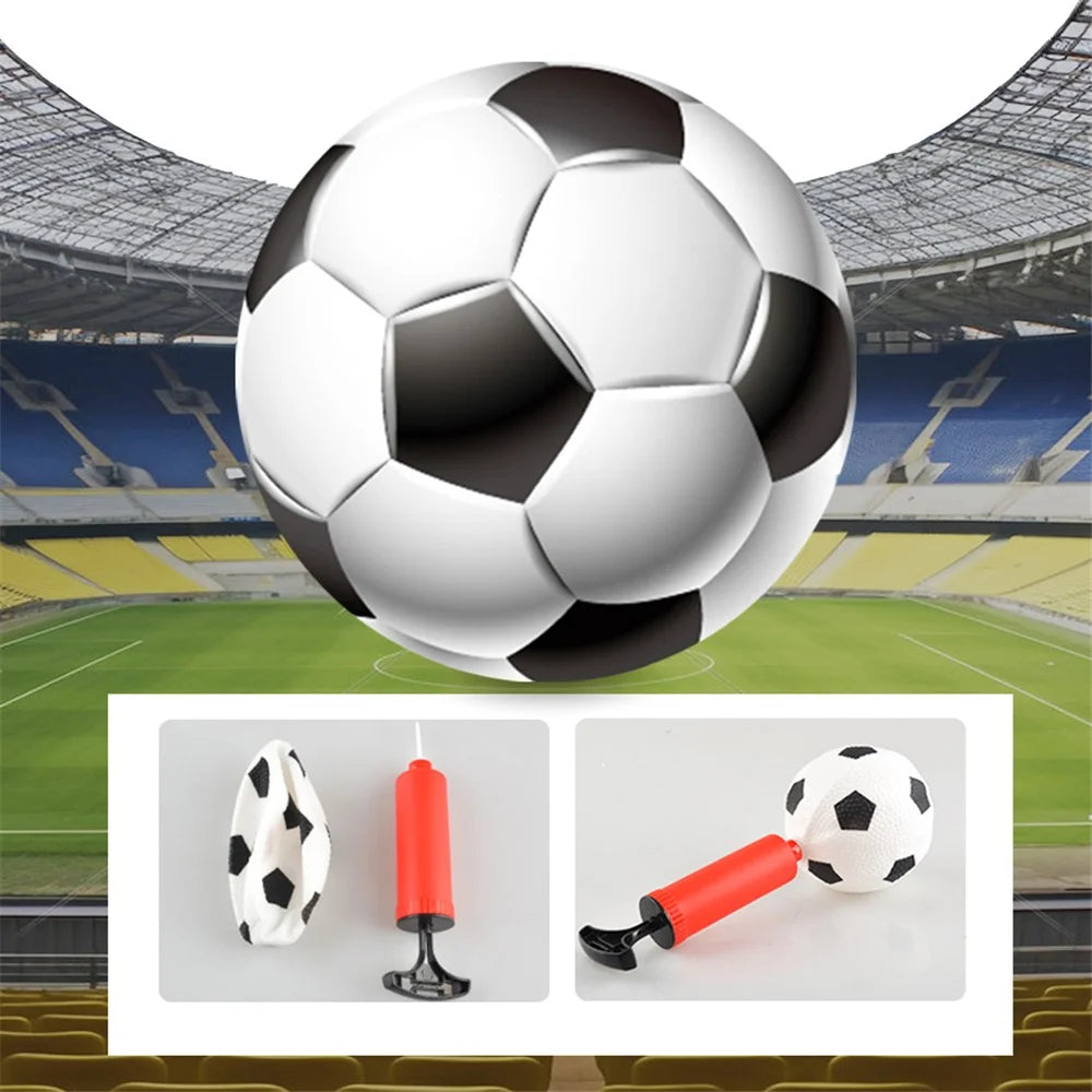 6601 Kids Portable Outdoor Football Playset Soccer Sports Toys Indoor Arcade Game with Soccer Goal, Inflator - 7