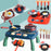 7706-12A Kids Play House Kitchen Stove Toy Simulation Cooking Kitchenware Set with Light and Sound Effects - Red - 5