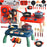 7706-12A Kids Play House Kitchen Stove Toy Simulation Cooking Kitchenware Set with Light and Sound Effects - Red - 6