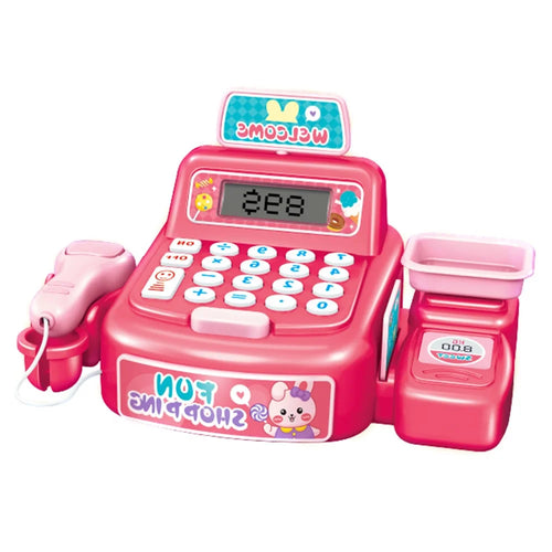 Kids Toy Cash Register Playset Pretend Children Supermarket Checkout Toy for Toddlers & Pre-Schoolers - Storage Box - 1