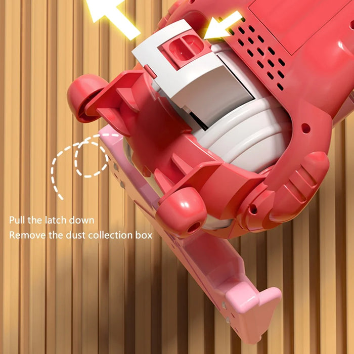 JJT828 Kids Light Sound Vacuum Cleaner Toy Pretend Role Play House Keeping Cleaning Play Set (Charging Design) - Rabbit - 7