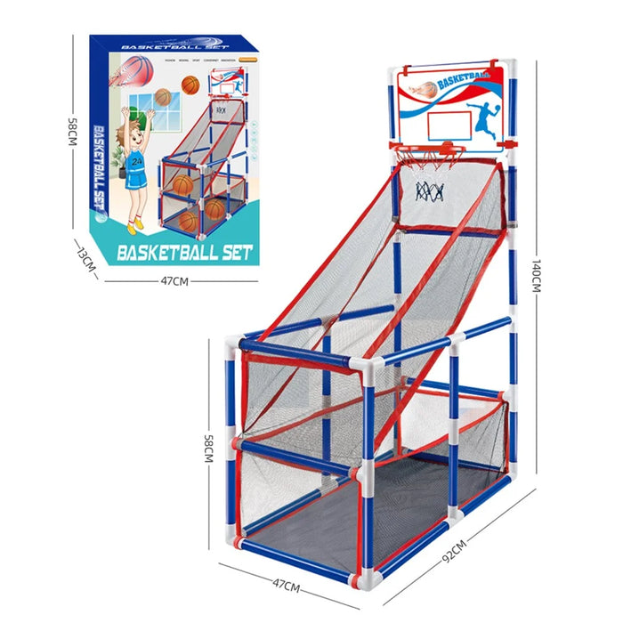 Indoor Basketball Shooting Machine with 4 Balls Parent-child Interaction Game - 5