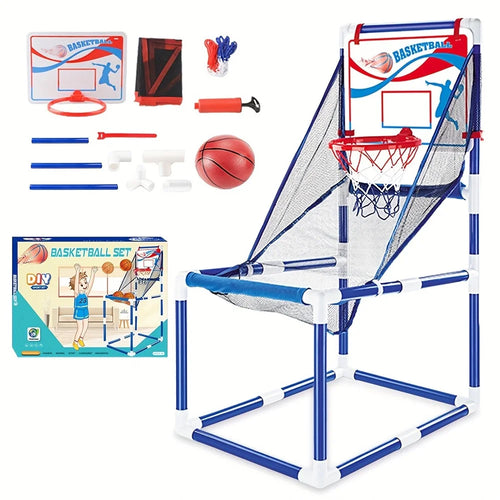 8803 Toddlers Foldable Basketball Hoop Kids Boys Portable Playset Sports Center Toys, Size: M - 1