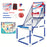 8803 Toddlers Foldable Basketball Hoop Kids Boys Portable Playset Sports Center Toys, Size: M - 1