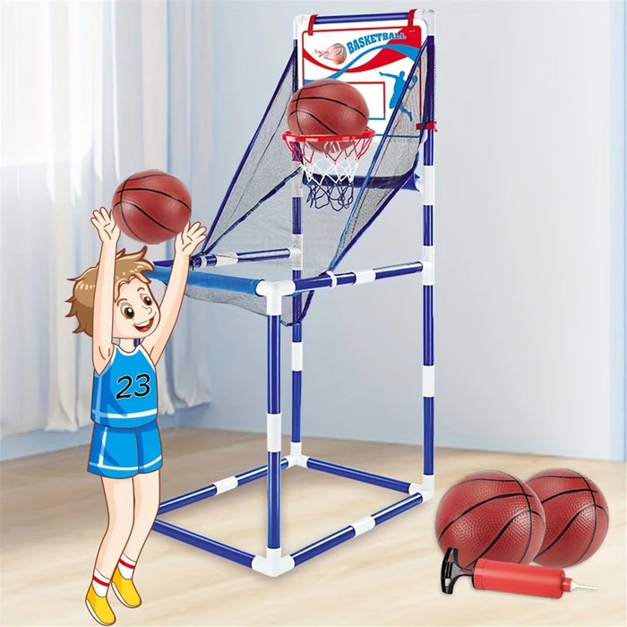 8803 Toddlers Foldable Basketball Hoop Kids Boys Portable Playset Sports Center Toys, Size: M - 2