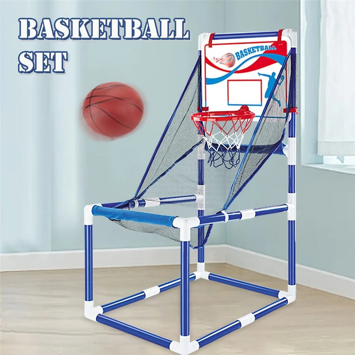 8803 Toddlers Foldable Basketball Hoop Kids Boys Portable Playset Sports Center Toys, Size: M - 3