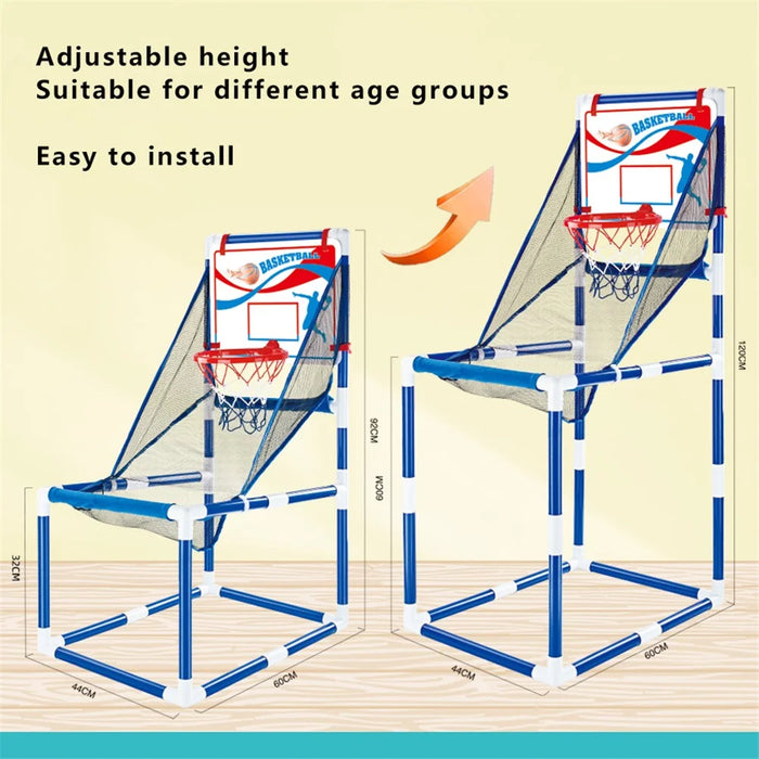 8803 Toddlers Foldable Basketball Hoop Kids Boys Portable Playset Sports Center Toys, Size: M - 4