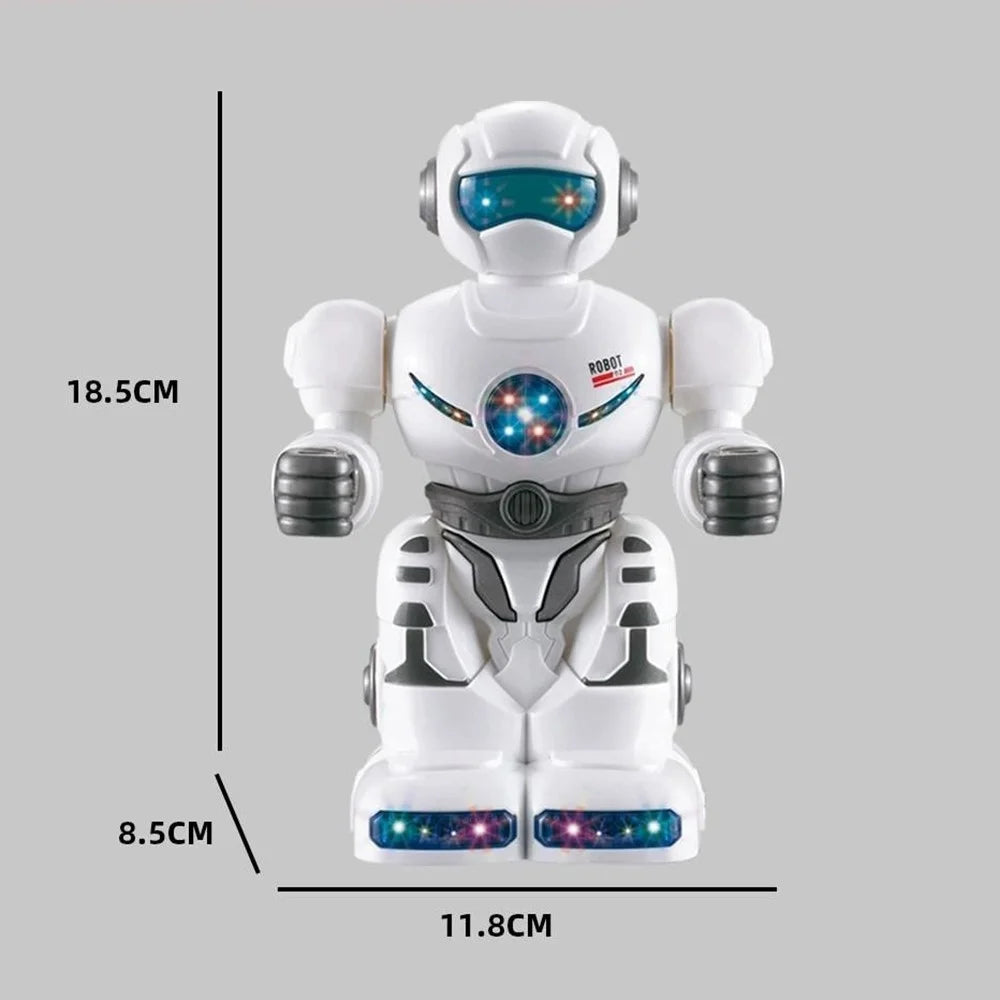 0633 Robot Toy Electric Musical Dancing Toy with Flashing Lights 360 Degree Rotation for Children - 5