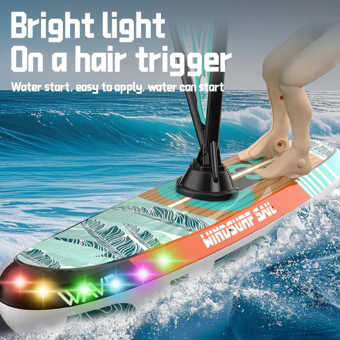 HC-811 Remote Control Sailboat Racing Surfing Yacht Competition Watercraft for Indoor Outdoor - Green - 4