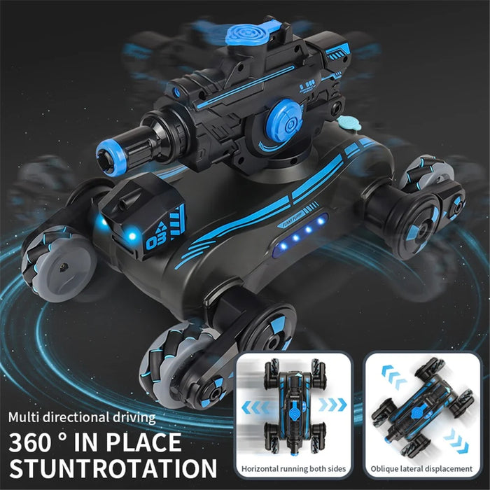 JC013 2.4G RC Mechanical Battle Dog Four Wheels Drive Water Bomb Spray Toy Gift, Single Controller (CE / CPC / EN71 / ASTM Certified) - White - 5