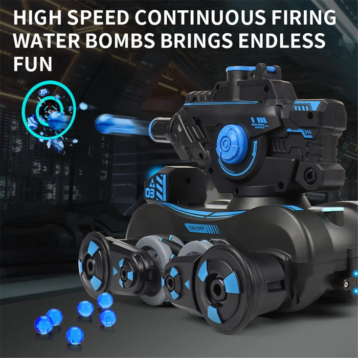JC013 2.4G RC Mechanical Battle Dog Four Wheels Drive Water Bomb Spray Toy Gift, Single Controller (CE / CPC / EN71 / ASTM Certified) - White - 6