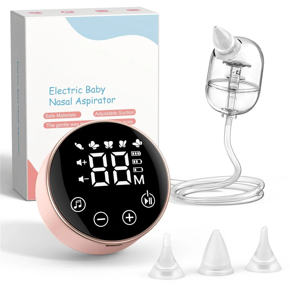 QY-201 Baby Nasal Aspirator Electric Nose Suction Device with Lullaby Function 9 Levels Adjustment - 1