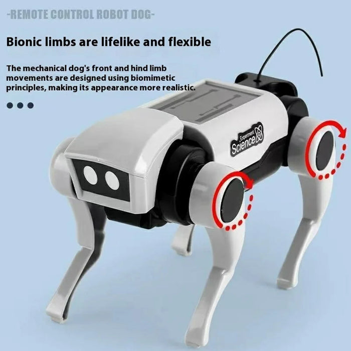 DIY Mechanical Robot Dog and Cat Kit Remote Control Walking Toy STEM Educational Assembly Set with Remote - 3