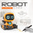 JLY TOYS For Children Collision Resistant Line Following Smart Robot Toy with Sound Effects - Orange - 5