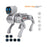 2.4G Smart Interactive Robot Dog App / Voice Control Programmable Toy Gift with Expression Lights - Grey - 2