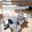 2.4G Smart Interactive Robot Dog App / Voice Control Programmable Toy Gift with Expression Lights - Grey - 3