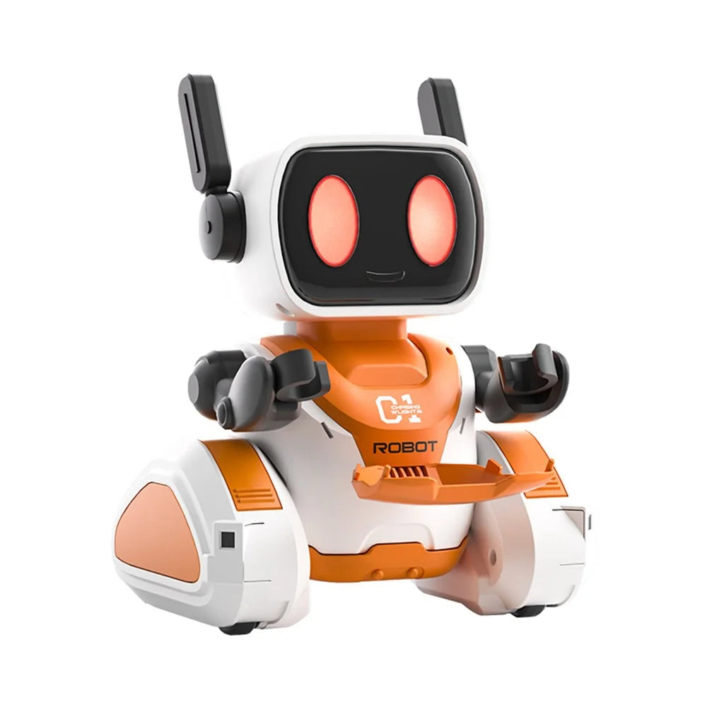 3888 Light-Chasing RC Robot Toy for Kids Programmable Educational Toy with Sound / Light Effects - 1