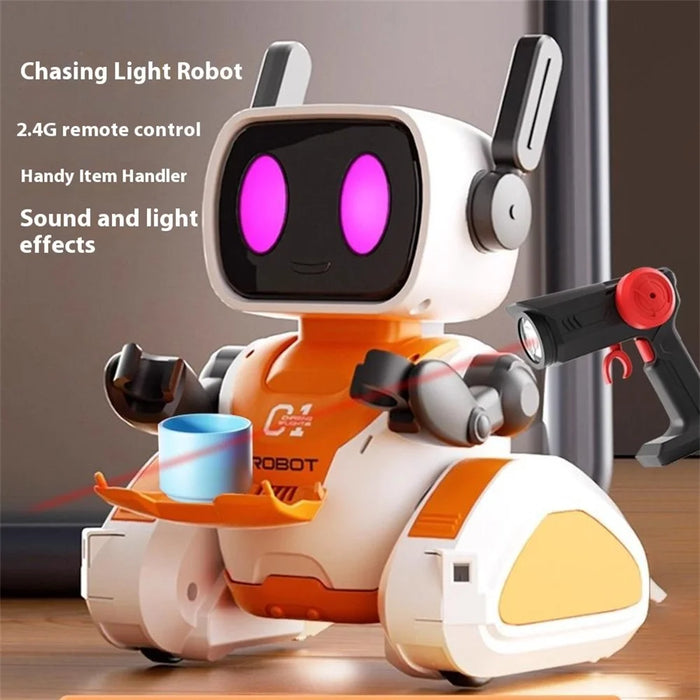 3888 Light-Chasing RC Robot Toy for Kids Programmable Educational Toy with Sound / Light Effects - 4