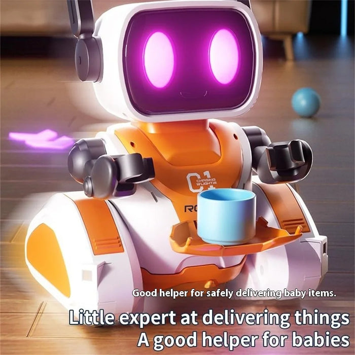 3888 Light-Chasing RC Robot Toy for Kids Programmable Educational Toy with Sound / Light Effects - 7