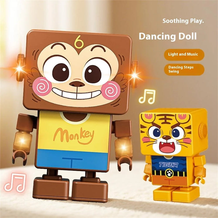 RA20 / RB20 Dancing Animal Robot Electronic Toy with Music and Lights Effects for Children - Monkey - 2